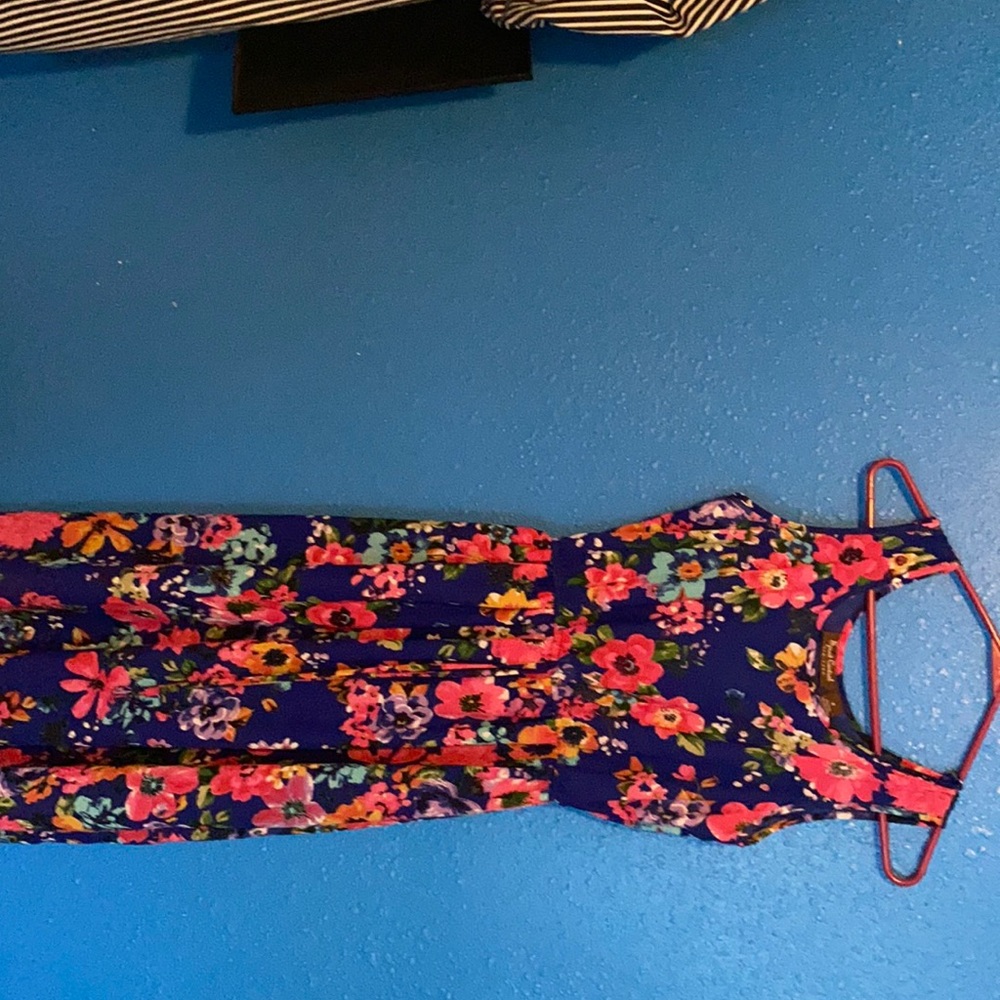 Blue flowery dress